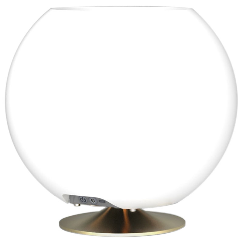 KOODUU enceinte bluetooth sans fil avec lampe led et seau à glace intégrés SPHERE LAITON